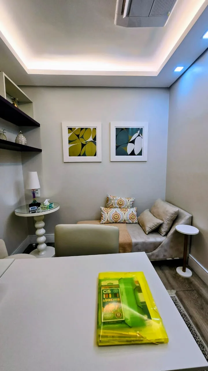 Ambiente preparado para atendimento psicológico